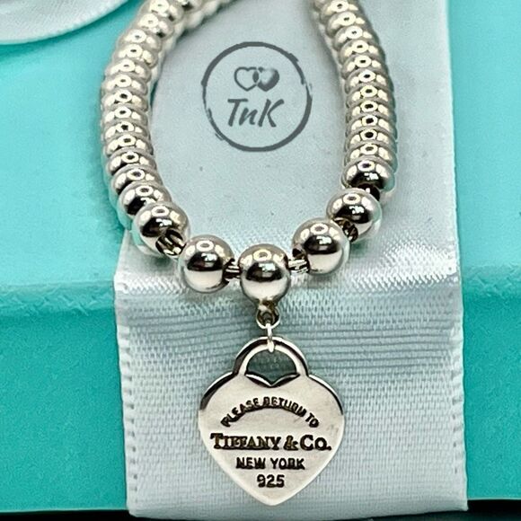 Tiffany & Co. Jewelry - Tiffany & Co. Sterling Silver Return To Mini Heart Tag Bracelet 7.5”